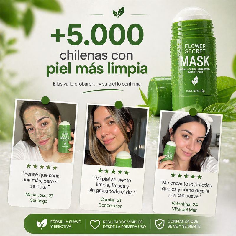 Mascarilla Té Verde en Barra™ | Elimina impurezas al instante