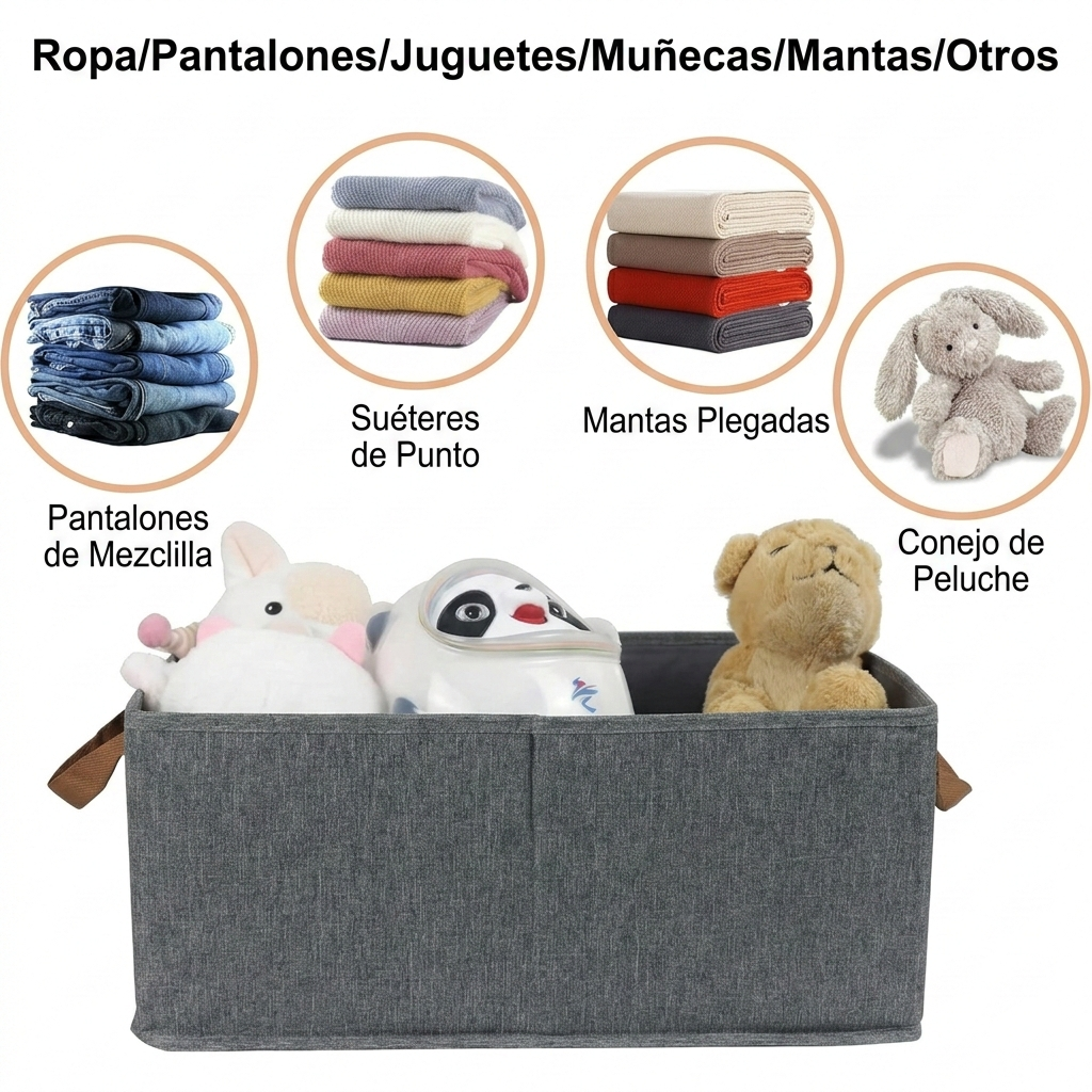 Canasta Caja Organizadora Plegable Ropa