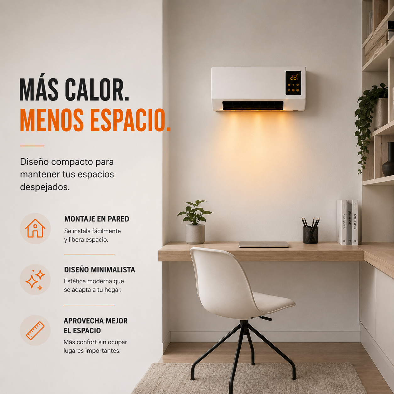 Calefactor de Pared PRO™ | Deja de pasar frío sin gastar de más