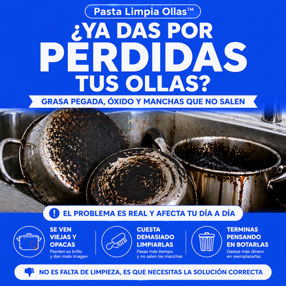 x3 Pasta Limpia Ollas™ | No gastes, recupéralas