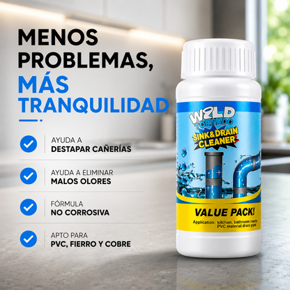 WildTornado™ | Destapa tus Cañerías Sin Gasfíter