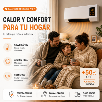 Calefactor de Pared PRO™ | Deja de pasar frío sin gastar de más