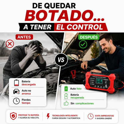 Cargador de Batería™ | Evita quedar botado