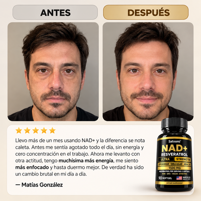 Resveratrol + NAD | 60 Cápsulas – Vitalidad y bienestar diario