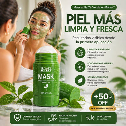 Mascarilla Té Verde en Barra™ | Elimina impurezas al instante