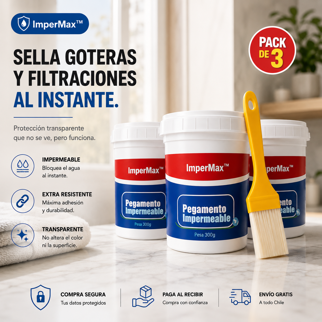 ImperMax™ | Adiós A Las Goteras