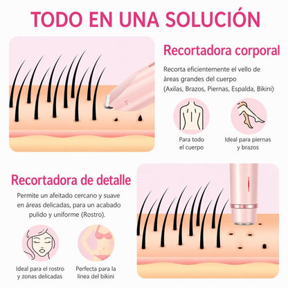 Depiladora Segura 2 en 1™  Sin Dolor ni Irritación
