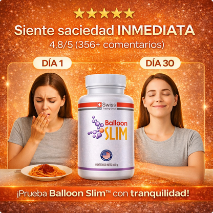 Balloon Slim™ 120 Cápsulas – Reduce el Hambre desde la Primera Semana