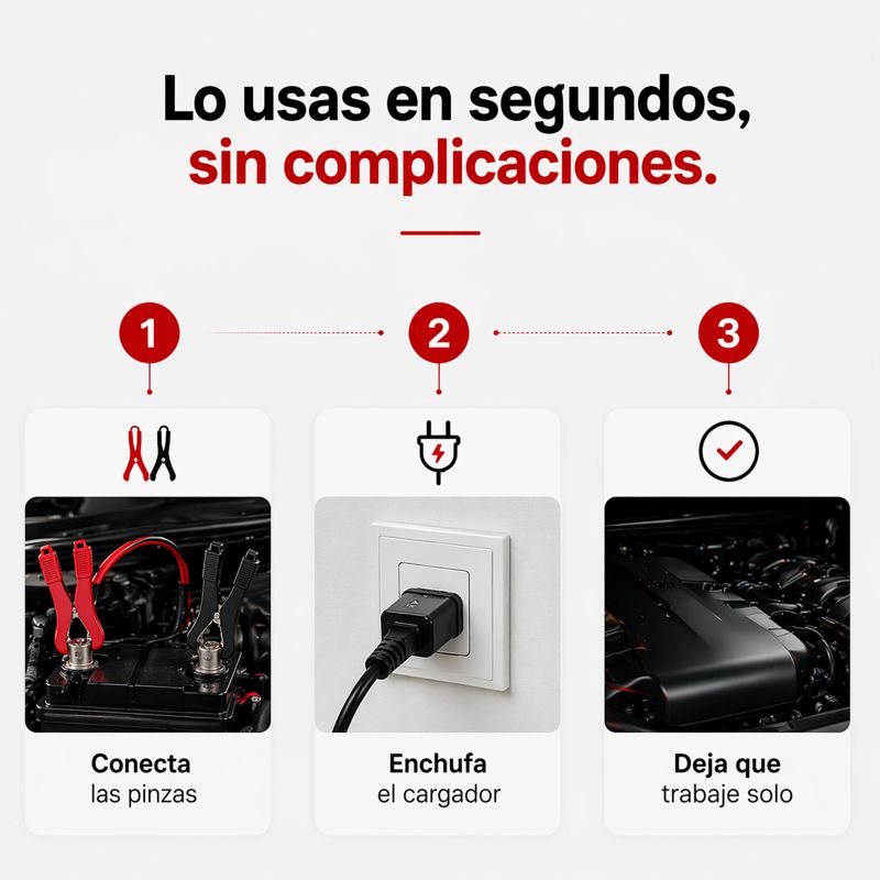 Cargador de Batería™ | Evita quedar botado