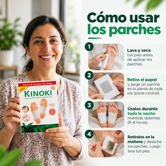 Kinoki™ | Parches Nocturnos para Despertar Renovado