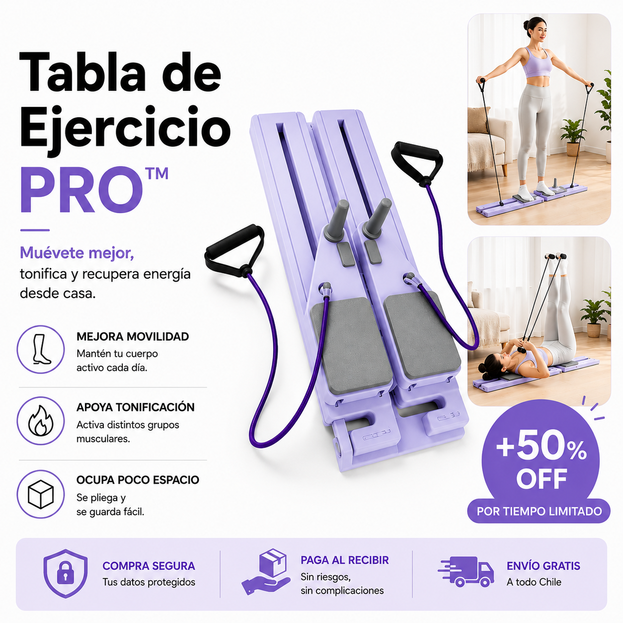 Tabla de Ejercicio PRO™ | Muévete mejor sin salir de casa