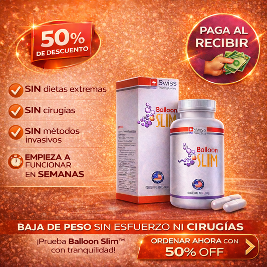 Balloon Slim™ 120 Cápsulas – Reduce el Hambre desde la Primera Semana