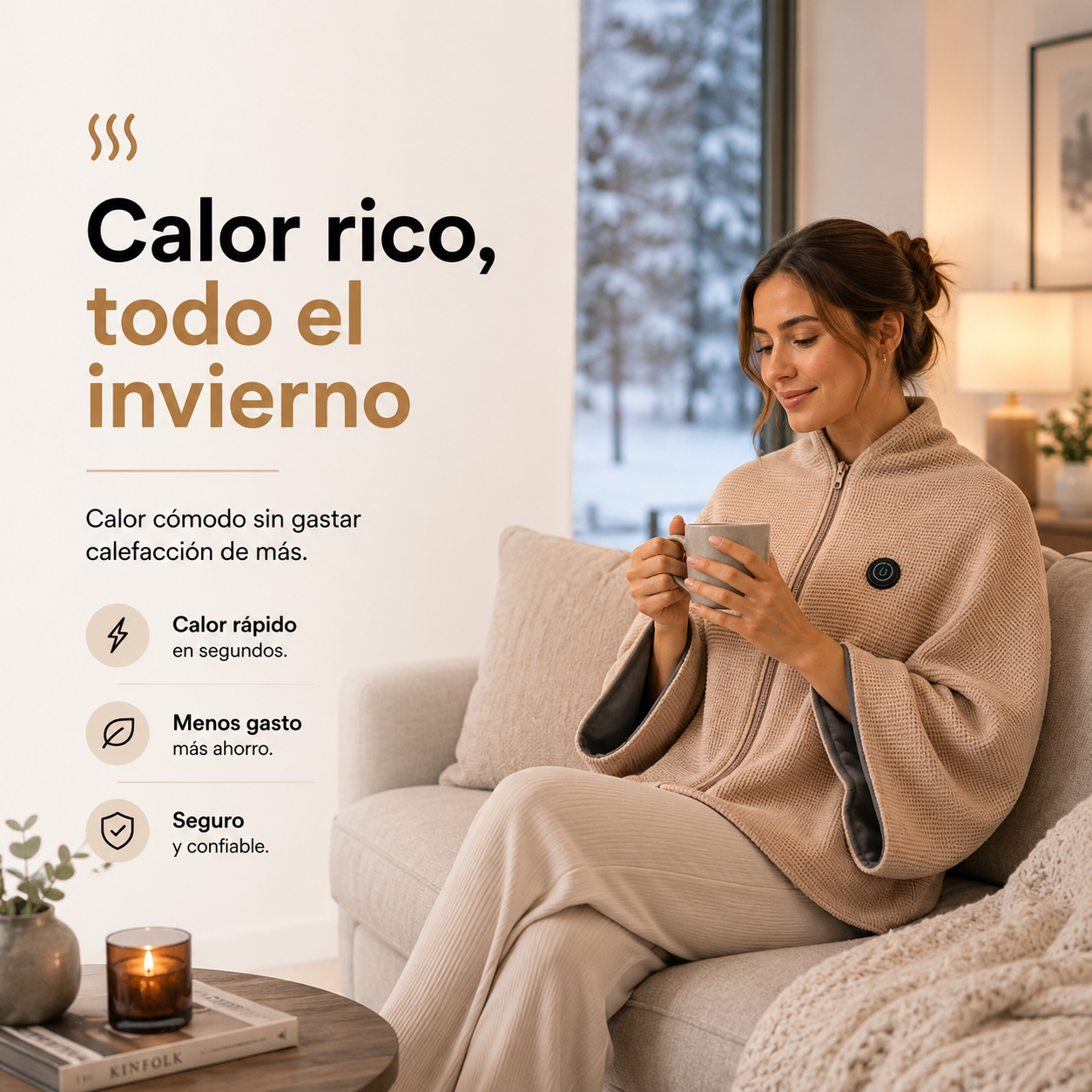 Manta Calefactora USB PRO™ | Adiós al frío al instante