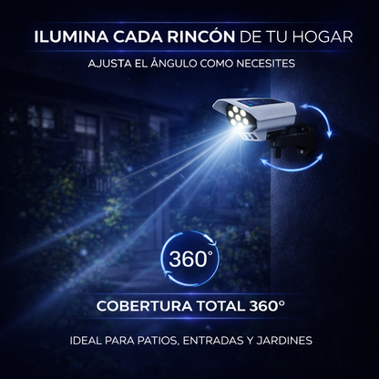 Foco Tipo Cámara Solar PRO™ – Ilumina y Protege Tu Hogar