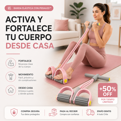 Banda Elástica con Pedales™ | Activa y fortalece tu cuerpo
