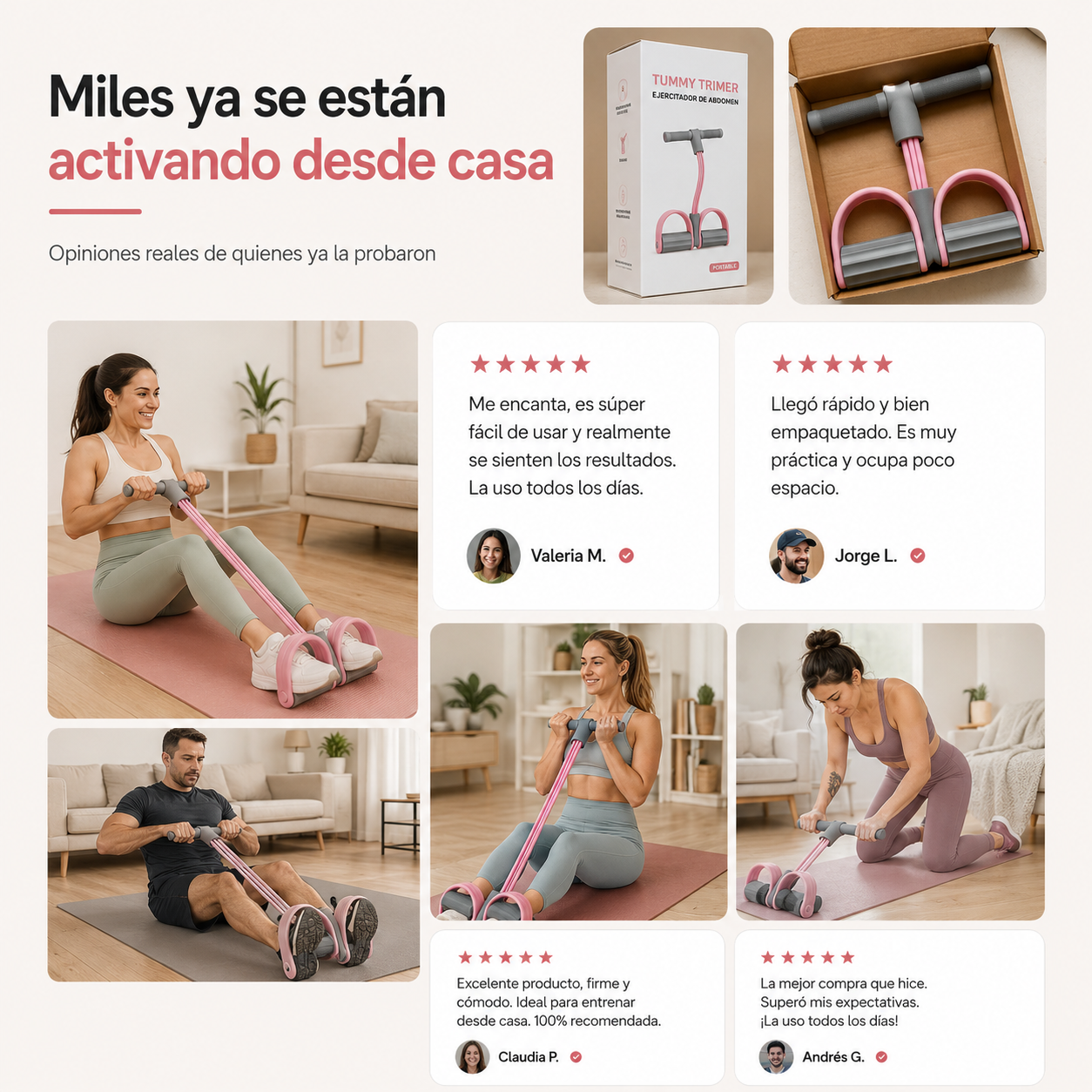 Banda Elástica con Pedales™ | Activa y fortalece tu cuerpo