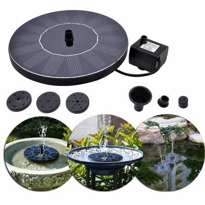 Fuente Solar Flotante PRO™ | Transforma tu jardín en un paraíso