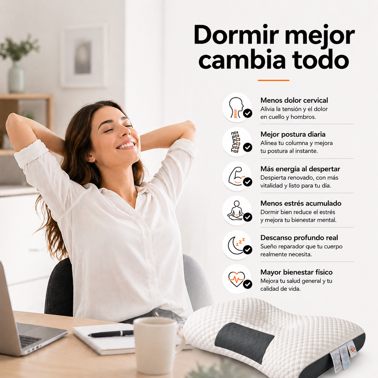 Almohadas Cervicales PRO™ | Descansa Sin Dolor