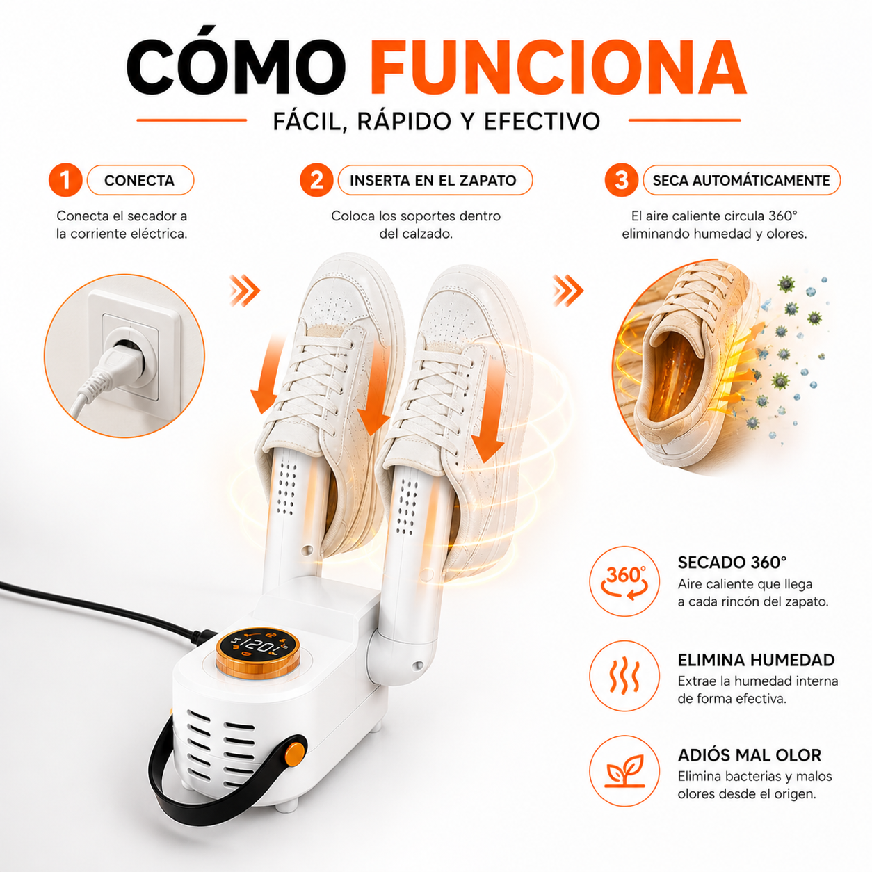 Secador de Zapatos PRO™ | Adiós humedad y mal olor