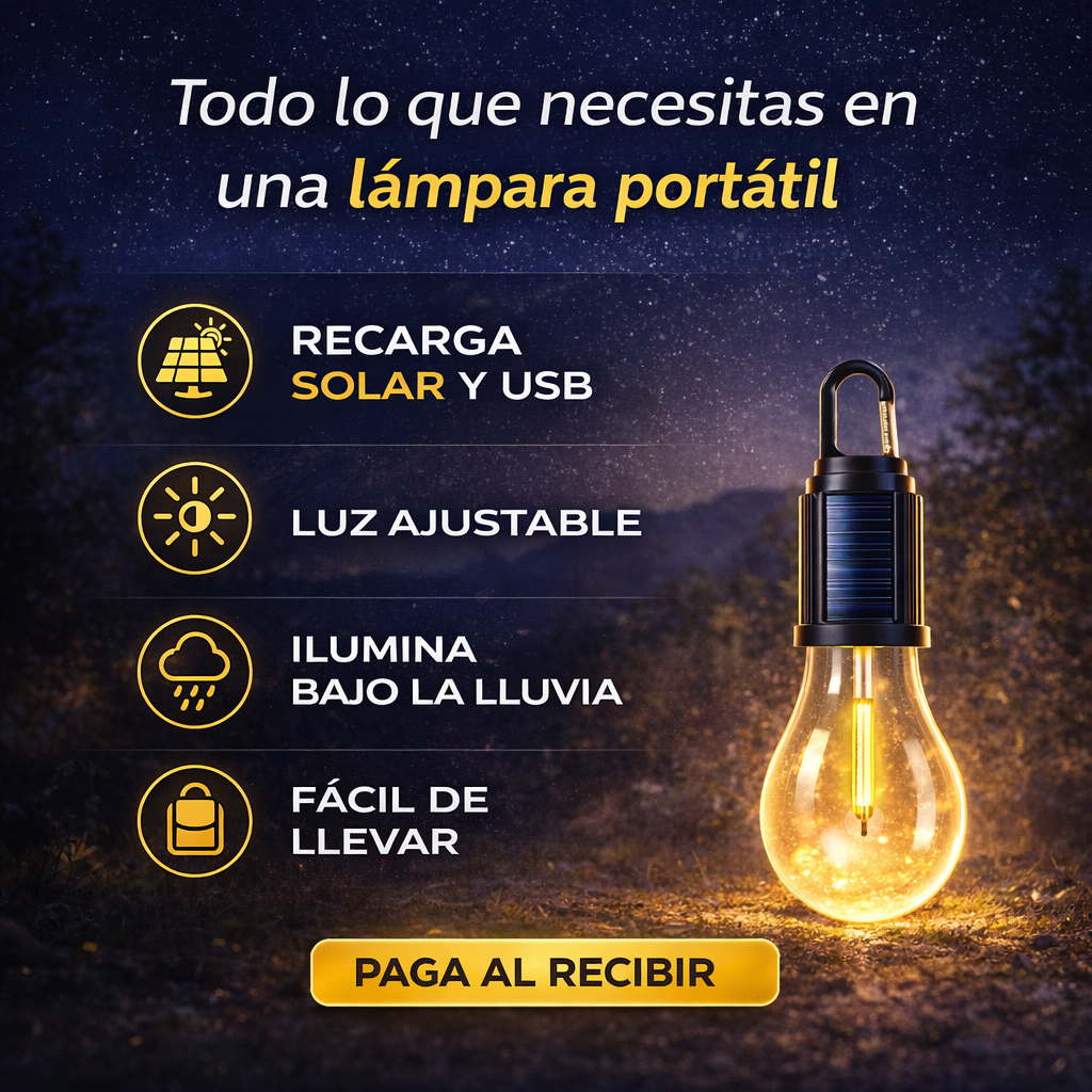 Ampolleta Solar PRO™ – Luz Portátil de Emergencia