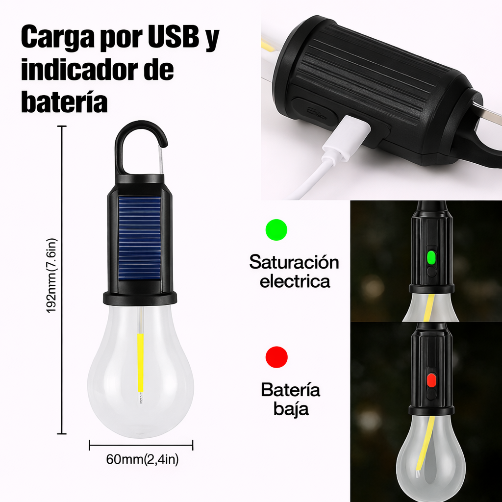 Ampolleta Solar PRO™ – Luz Portátil de Emergencia