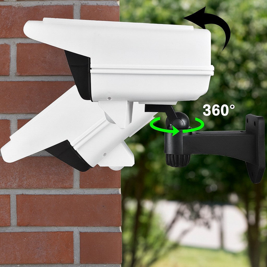 Foco Solar Tipo Cámara 360° | Seguridad Total