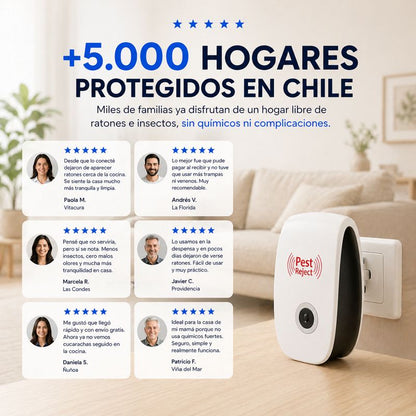 Repelente Ultrasónico PRO™ 2x1 | Hogar libre de plagas sin venenos