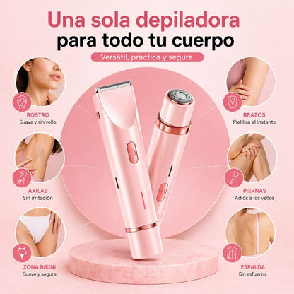 Depiladora Segura 2 en 1™  Sin Dolor ni Irritación