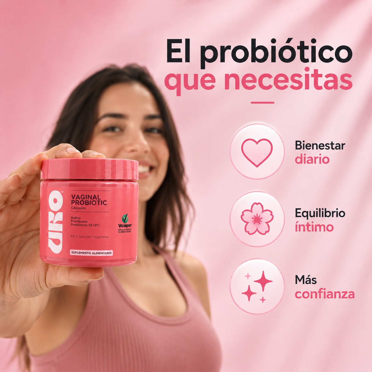 URO™ Probiótico Vaginal • Recupera Tu Equilibrio Íntimo