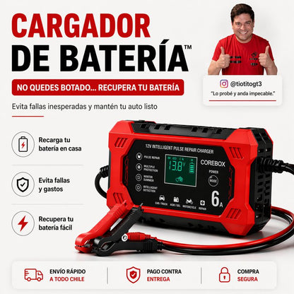 Cargador de Batería™ | Evita quedar botado