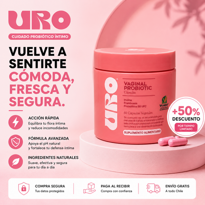 URO™ Probiótico Vaginal • Recupera Tu Equilibrio Íntimo