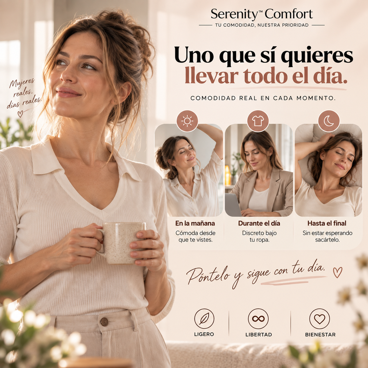 Serenity™ Comfort | Sostén Premium Sin Aros
