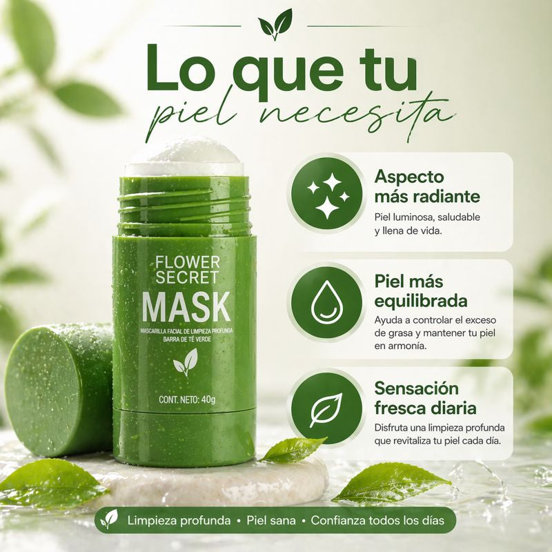Mascarilla Té Verde en Barra™ | Elimina impurezas al instante